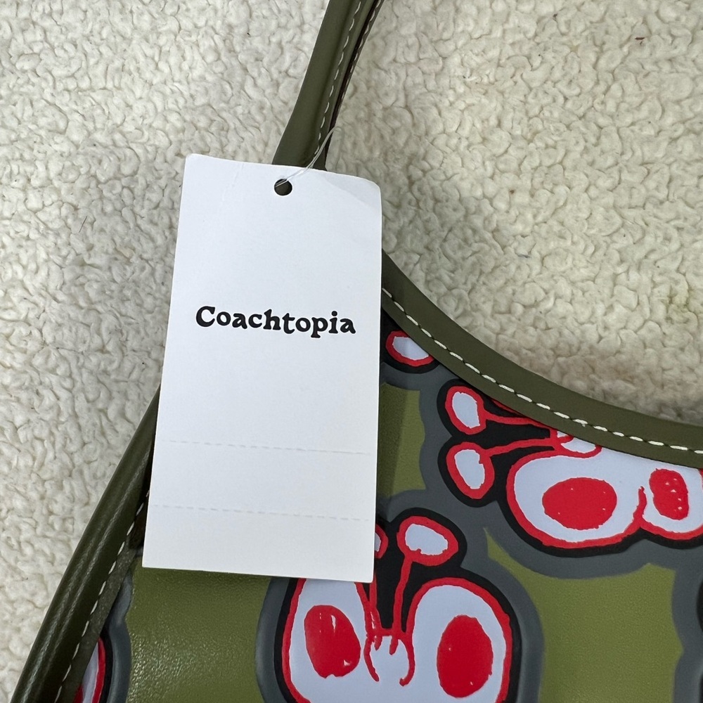 COACH ERGO BAG IN COACHTOPIA LEATHER WITH CHECKERED BUTTERFLY PRINT - Picture 5 of 14